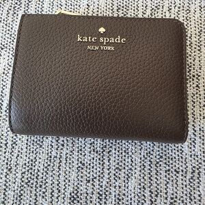 Kate Spade Dark Brown Textured Wallet